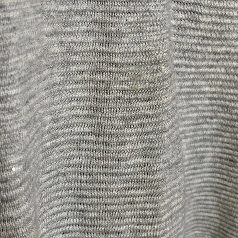 Tommy Bahama Bonita Ottoman Subtly Sequined Sweater - Pearl Gray Heather - L